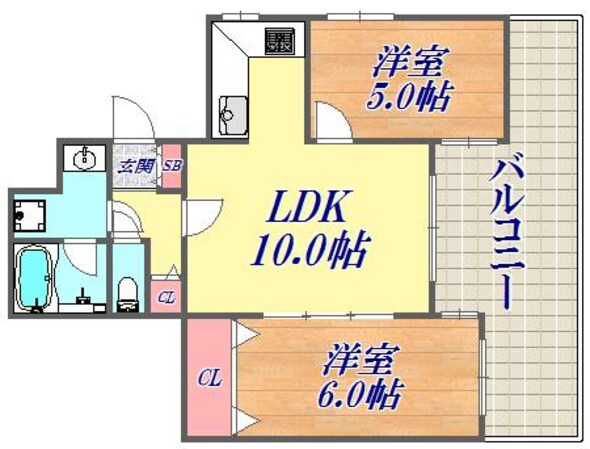 サンビルダー北野弐番館の物件間取画像